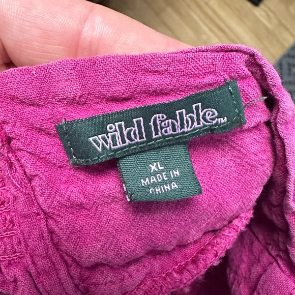 Wild Fable Linen Blend Sleeveless Pink Dress, Size Large, Women - Picture 5 of 6